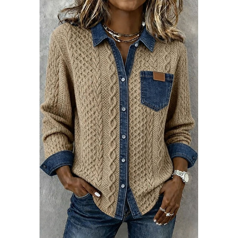 Warren | Textured Panel Button-Up Shirt