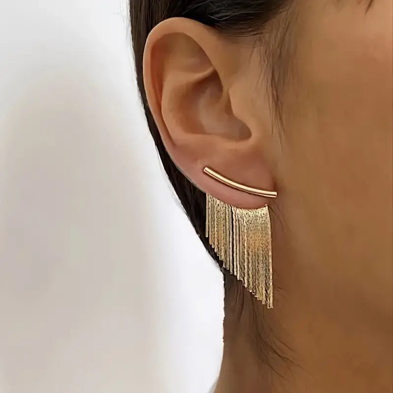 Warren | Cascading Fringe Earrings