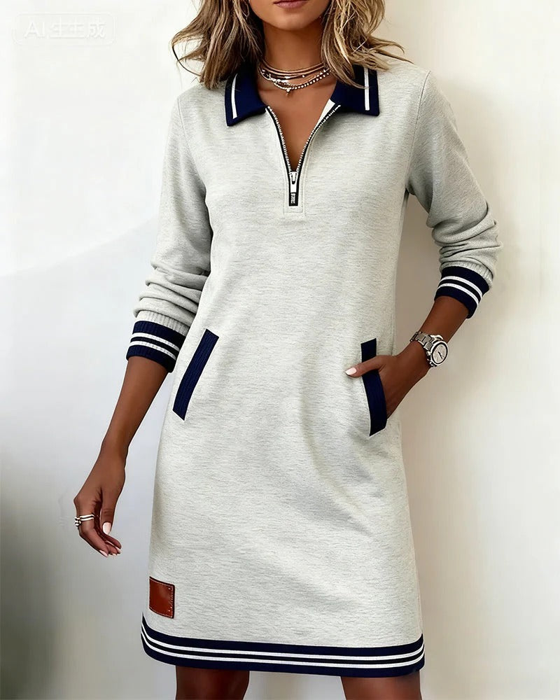 Women's Collared Cotton Dress
