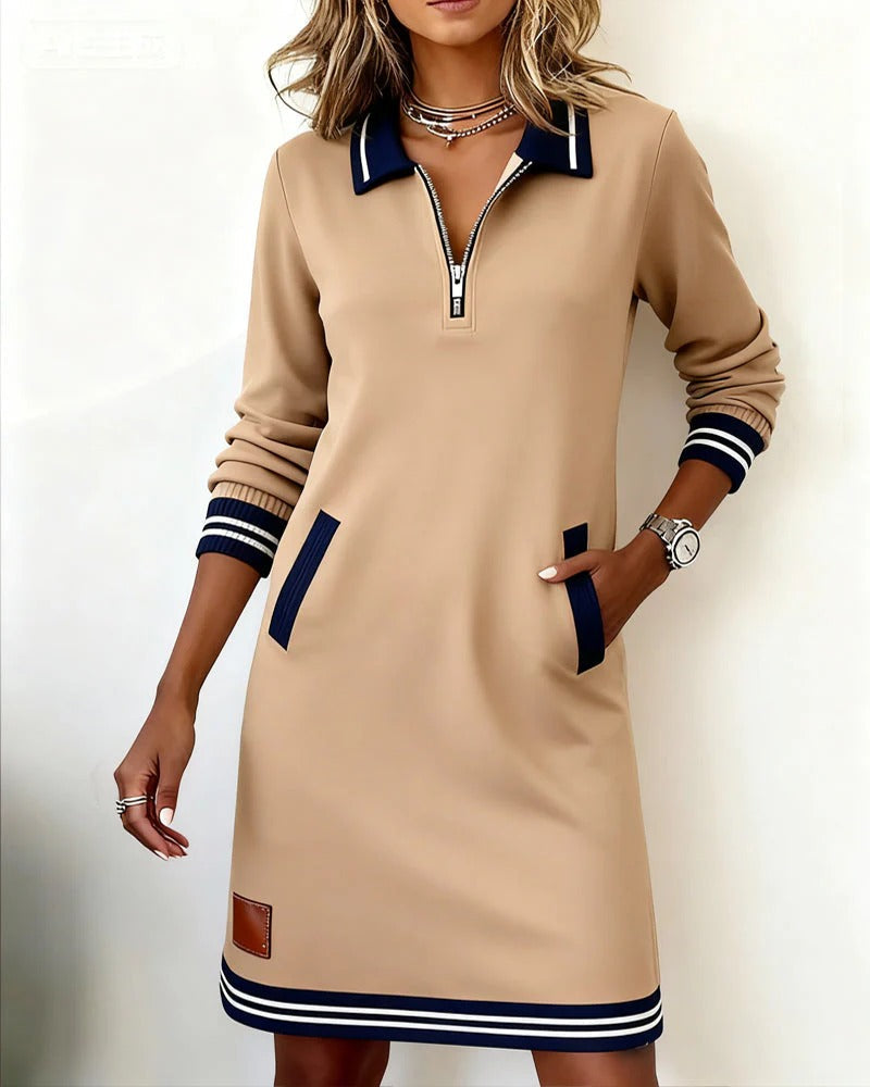 Women's Collared Cotton Dress