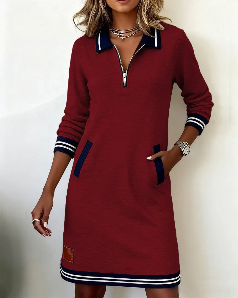 Women's Collared Cotton Dress