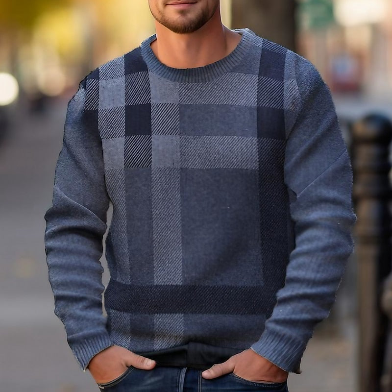 Warren | Checked Crew-Neck Jumper