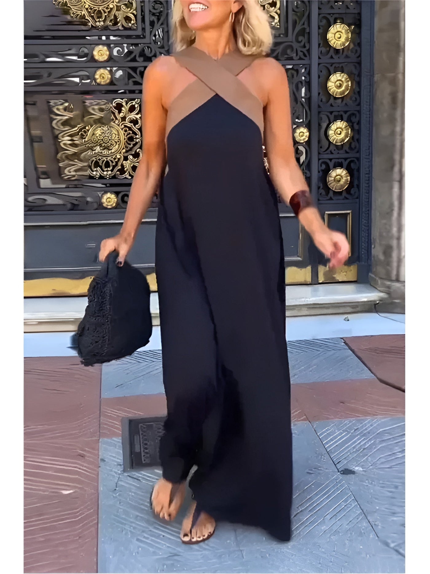 Warren | DRESS WITH CROSSED CUT