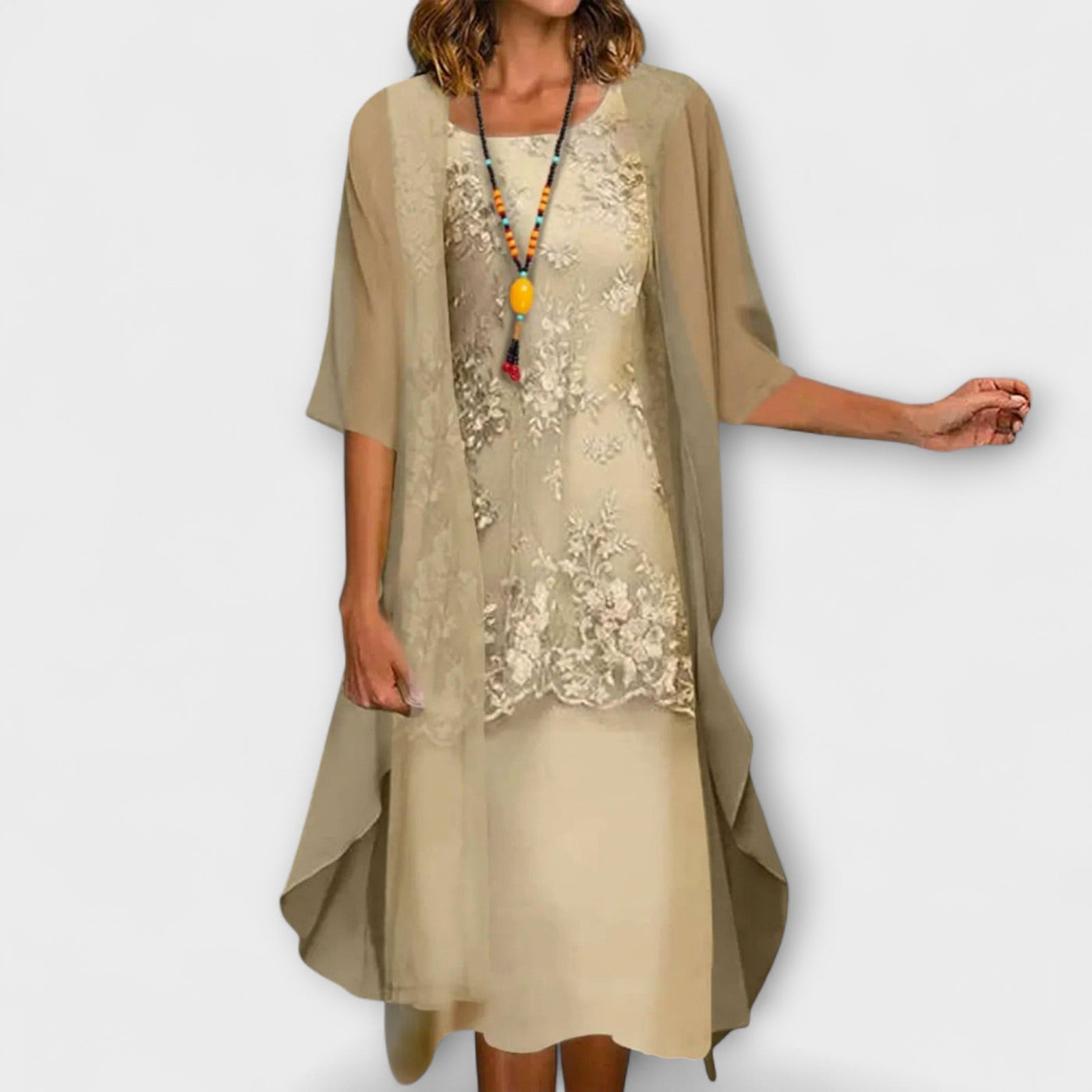 Warren | Elegant Oversized Mid Sleeve Dress