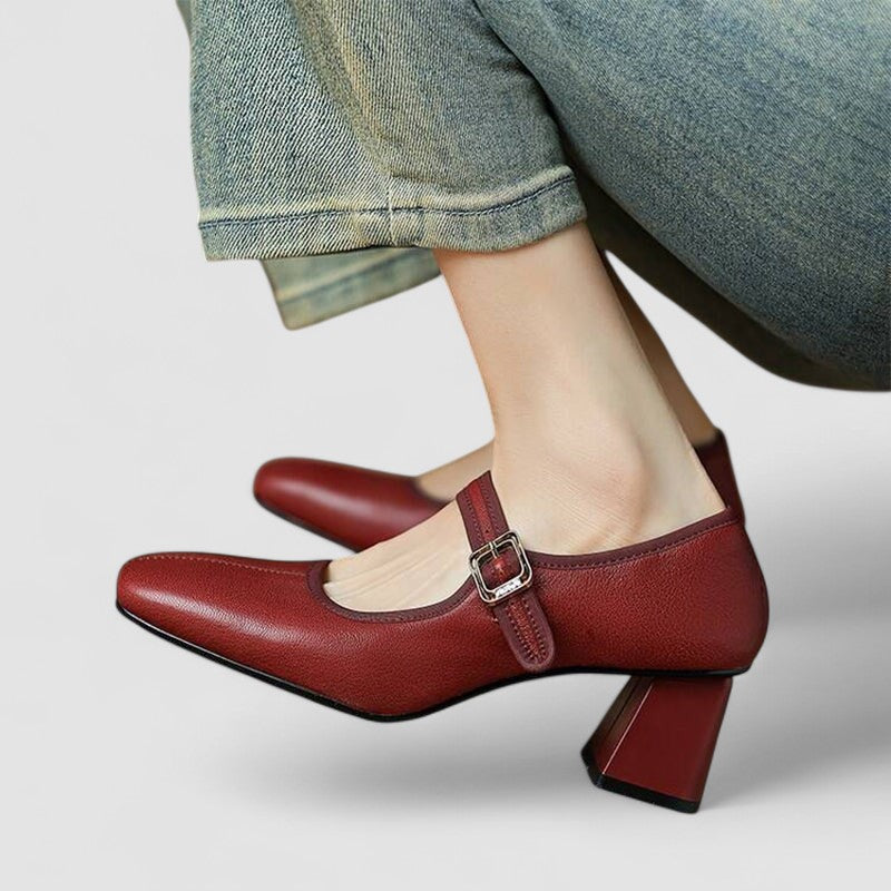 Elisha | Classic Chunky Strap Mary Jane Shoes