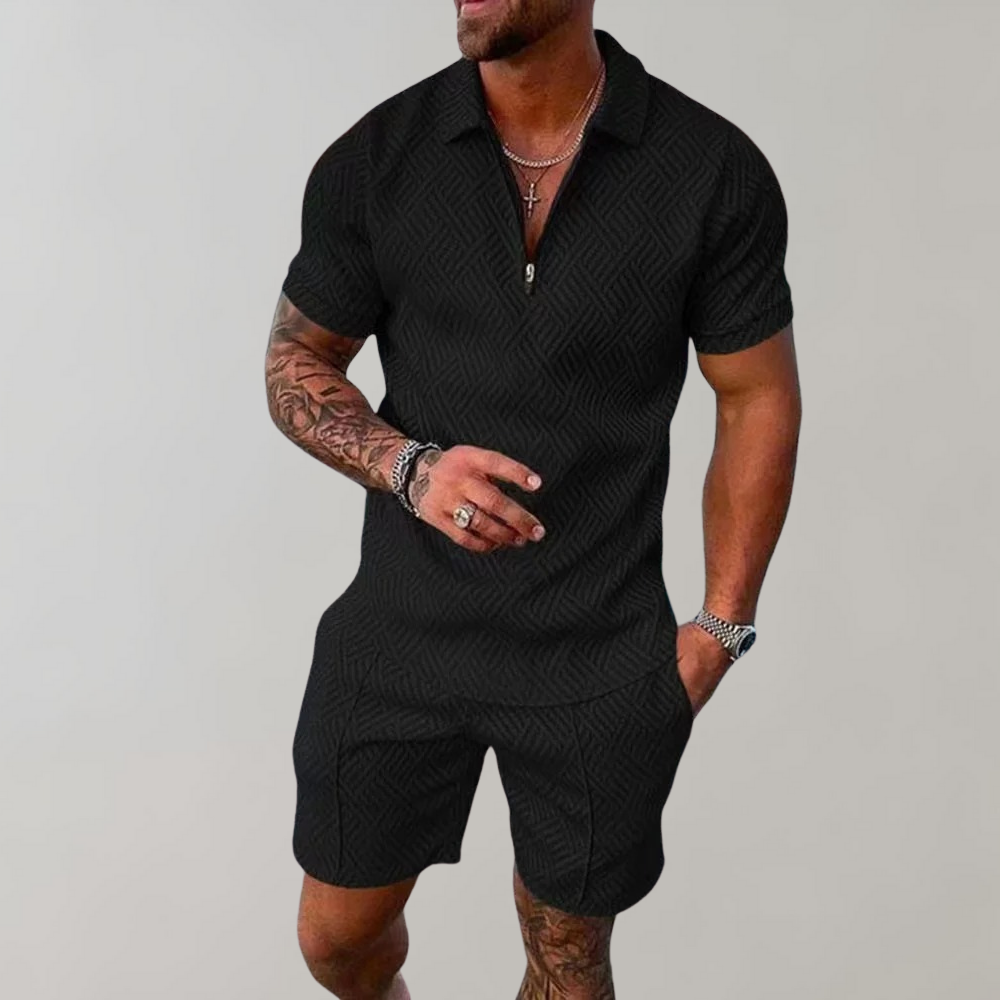 Warren | Stylish Casual Polo Shirt and Shorts Set