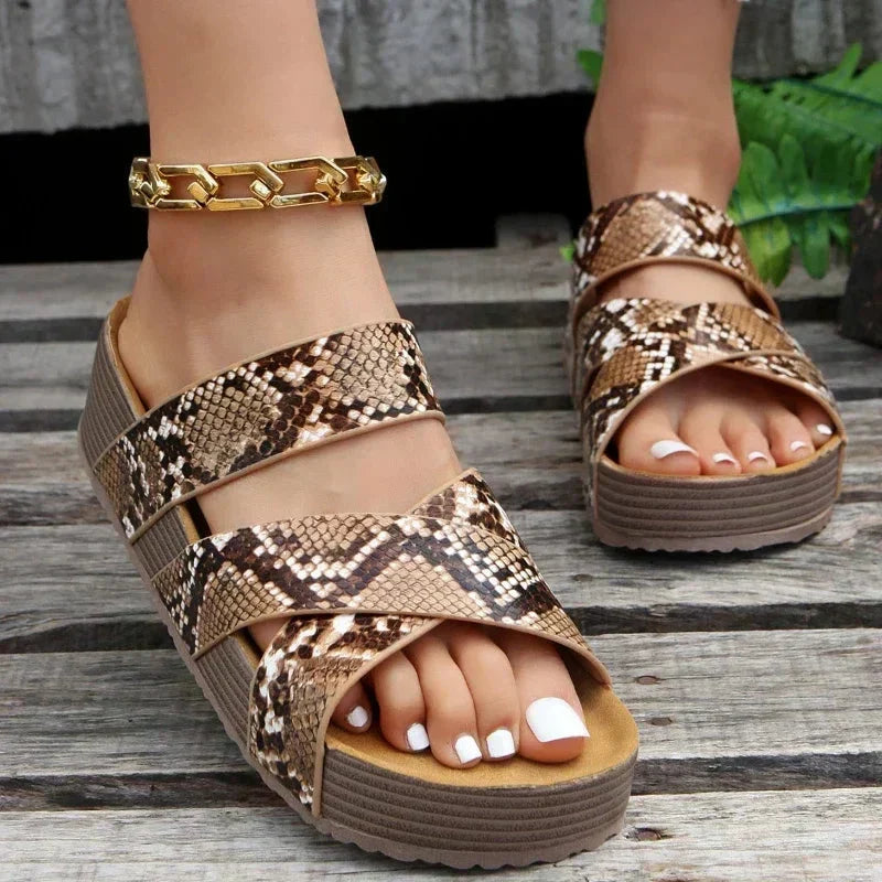 Leah | Retro Comfortable cushioned Sandals