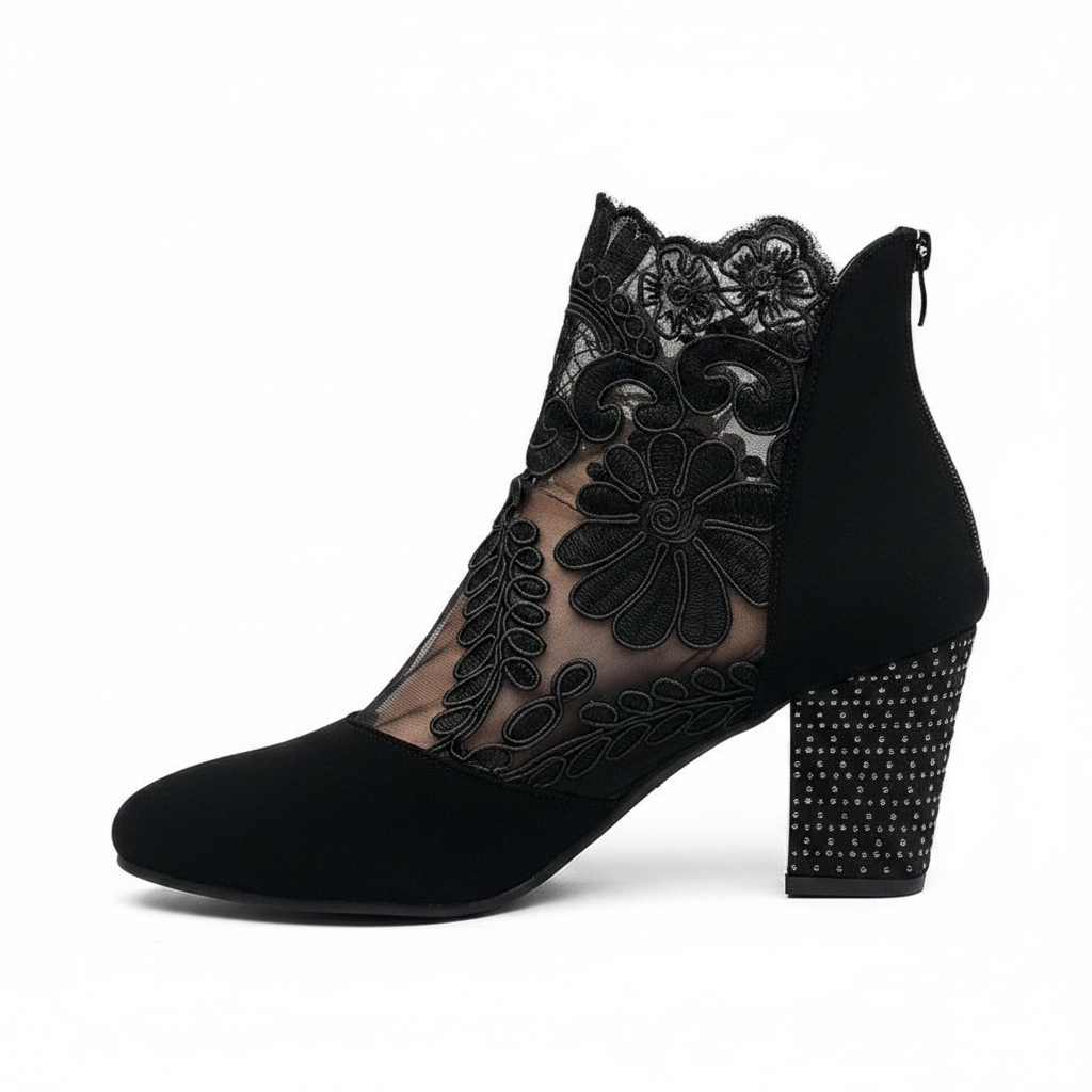 Warren | Wide Fit Open Toe Block Heels