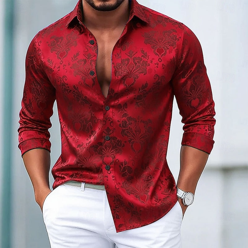 Warren | Ornate Patterned Long-Sleeve Shirt