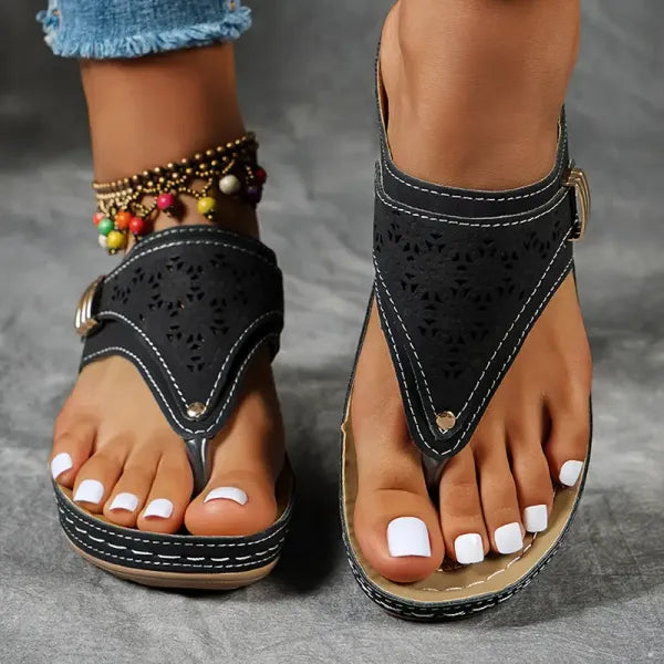 Mila | Elegant Open Toe Comfort Sandals