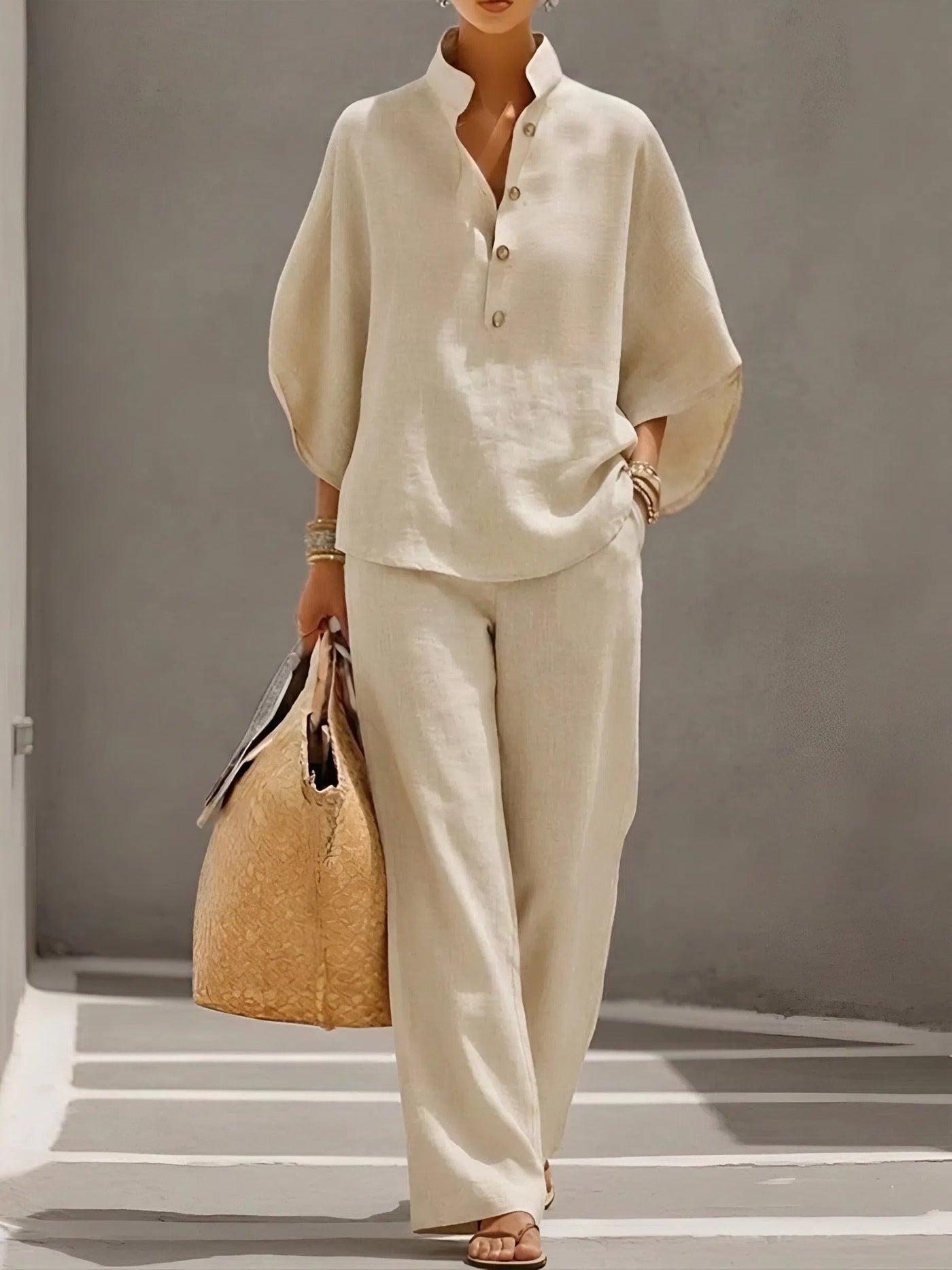 Warren | Classic Wide Sleeve and Trouser Set