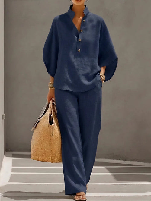 Adelaide | Classic Wide Sleeve and Trouser Set