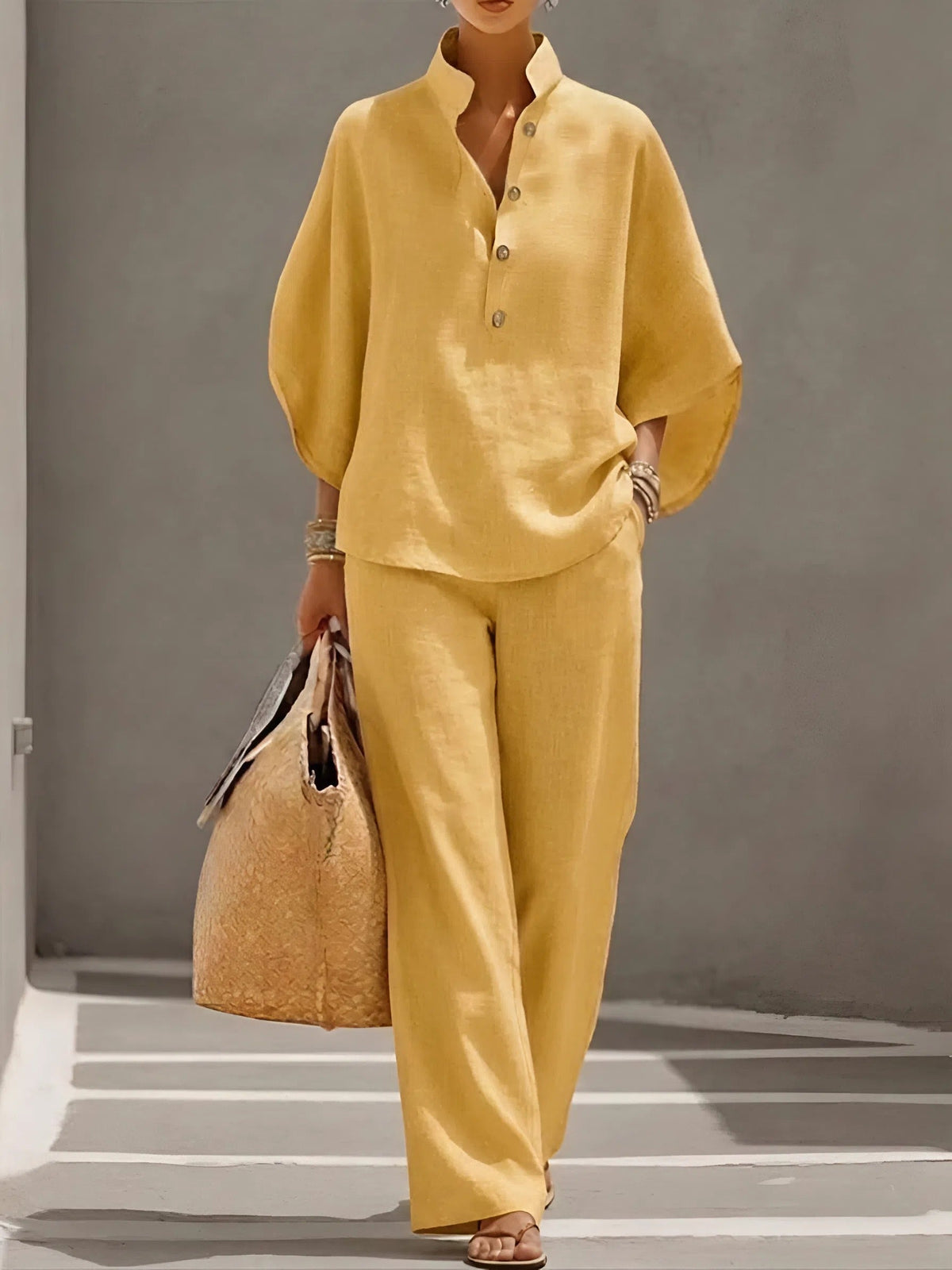 Adelaide | Classic Wide Sleeve and Trouser Set