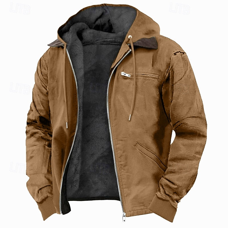 Warren | Fleece-Lined Hooded Zip Jacket
