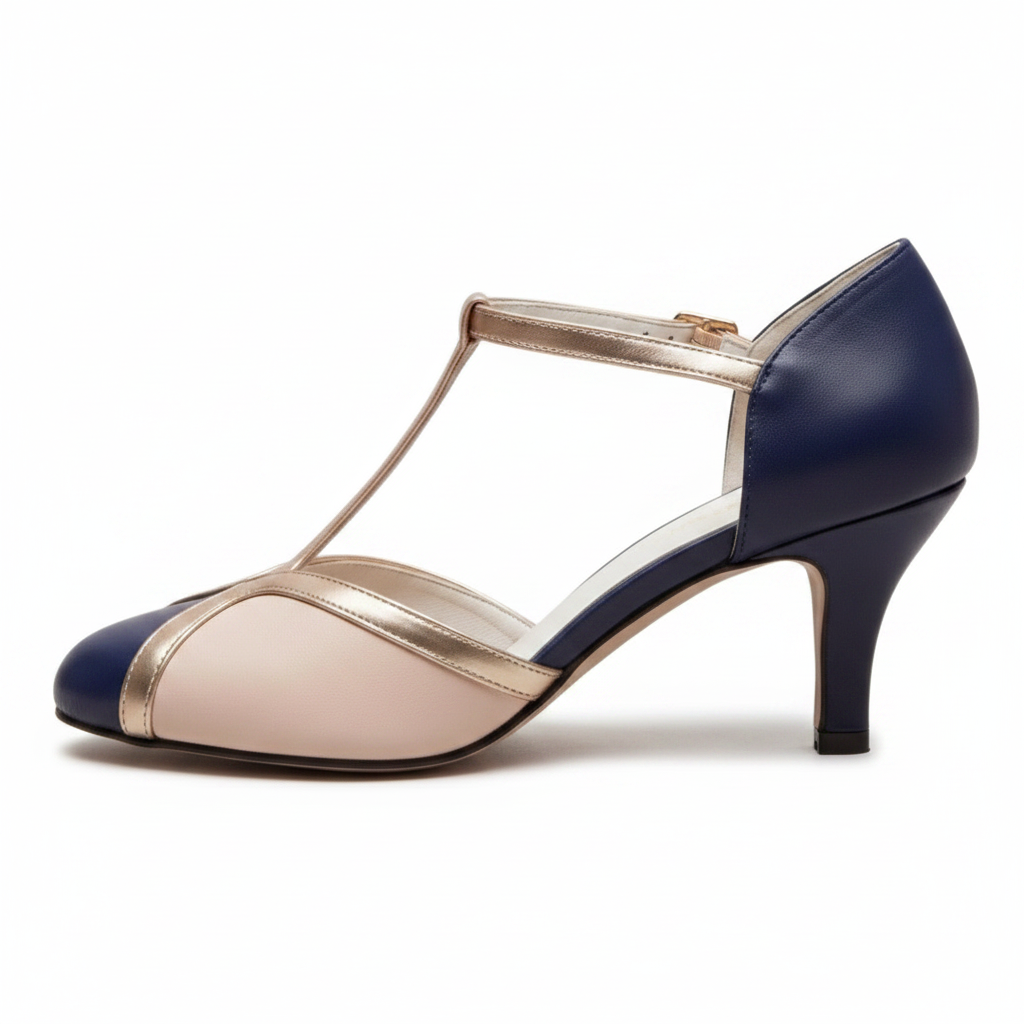 Tazariah | T-Strap Block Heel Sandals