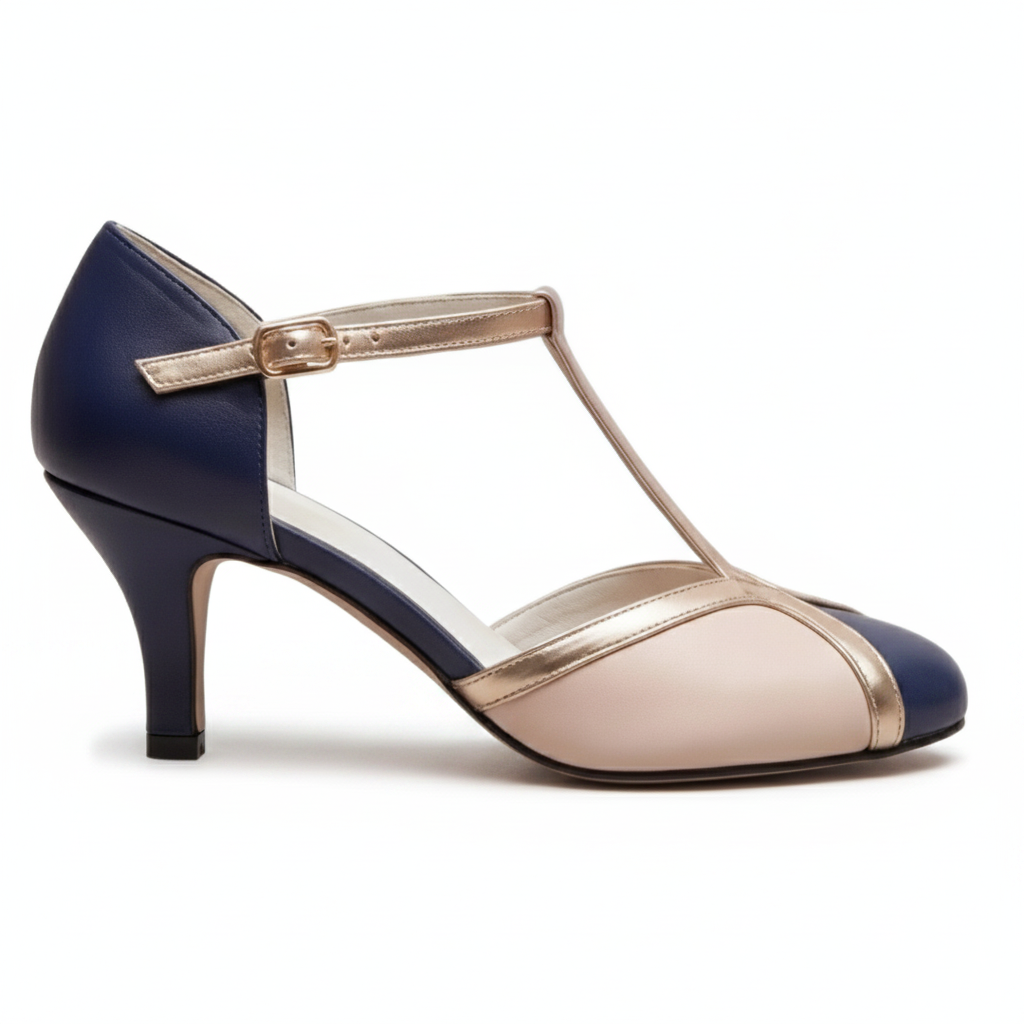 Tazariah | T-Strap Block Heel Sandals