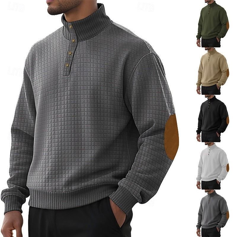 Warren | Textured Stand-Collar Pullover