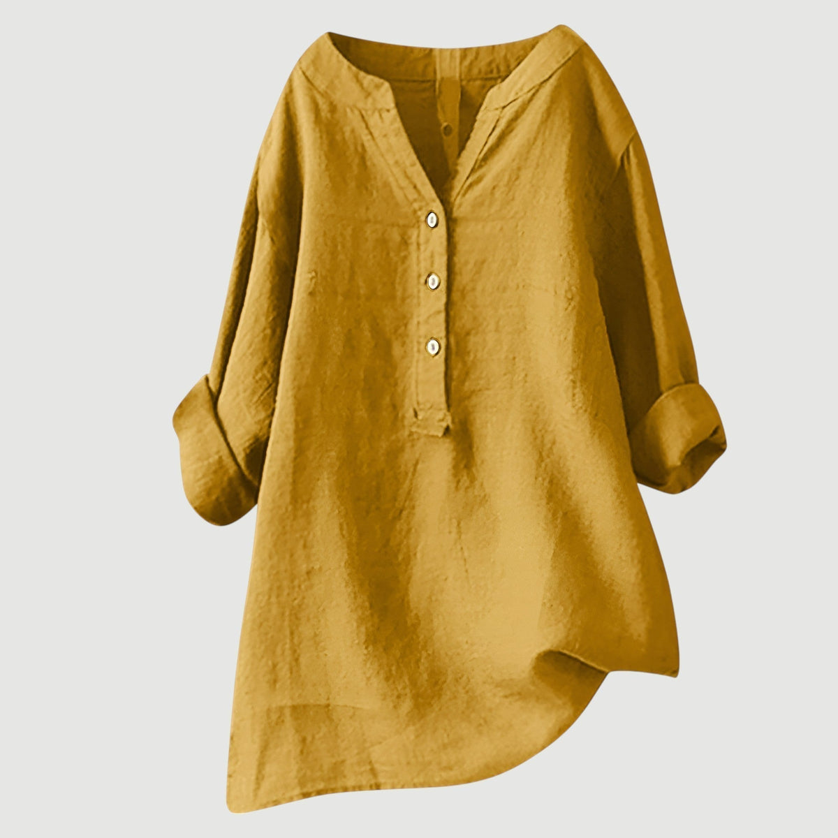 Women's V-Neck Button Shirt