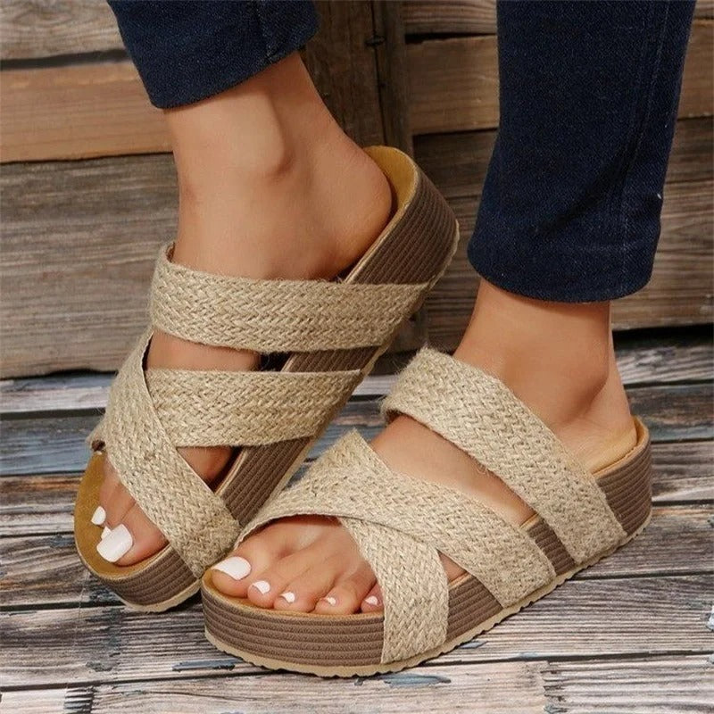 Leah | Retro Comfortable cushioned Sandals