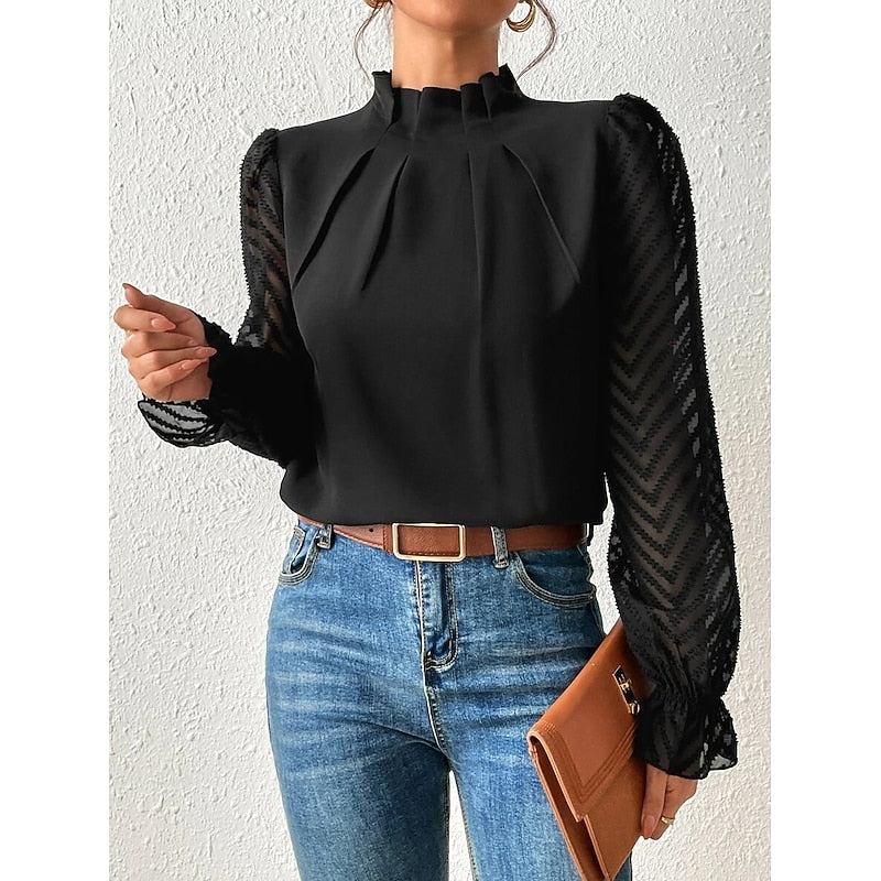 Warren | Elegant High-Neck Blouse