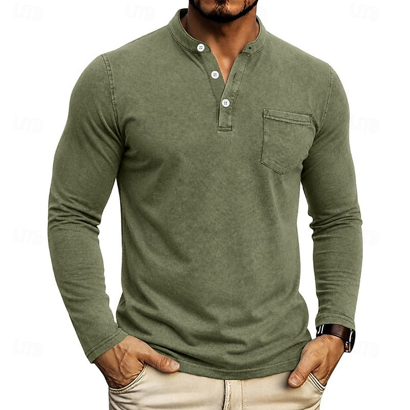 Warren | Classic Henley Long-Sleeve Shirt