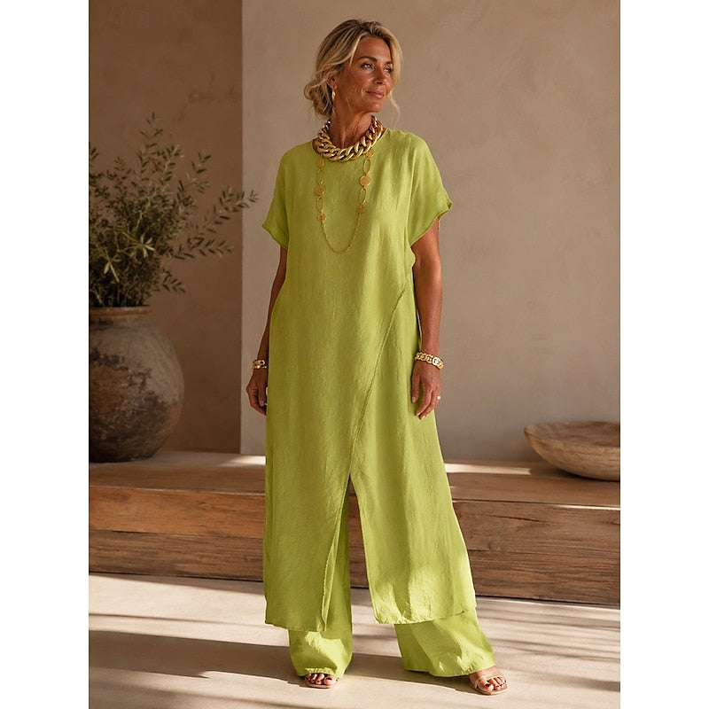 Warren | Relaxed Wrap-Front Two-Piece Set